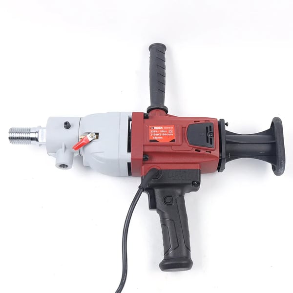 Kerneboremaskine til beton - Borestativ - 2200 W - Uden borekrone - Spindel - Rød