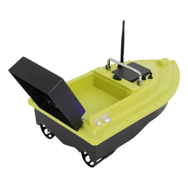 D36B Agnbåd - Fjernstyret bait boat - 500 m rækkevidde - EU-stik - Til floder & søer - Lysegrøn