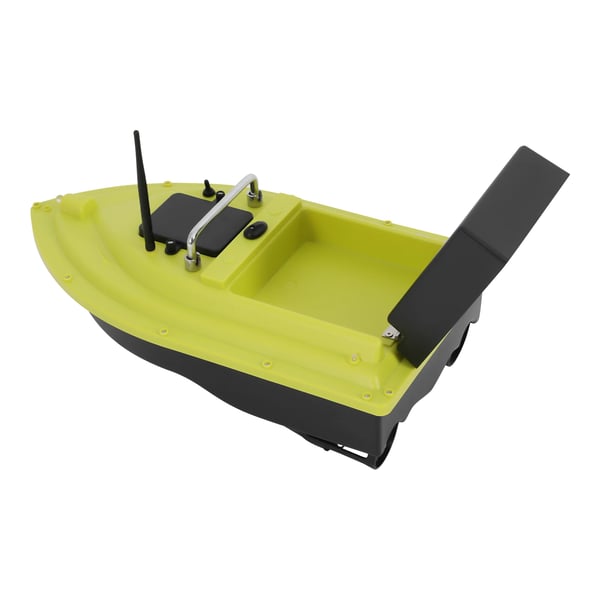 D36B Agnbåd - Fjernstyret bait boat - 500 m rækkevidde - EU-stik - Til floder & søer - Lysegrøn