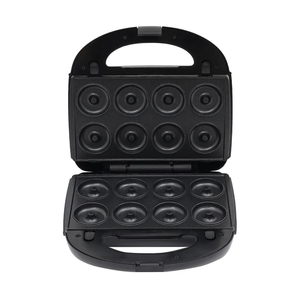 Multifunktionel morgenmadsmaskine - 8‑i‑1 Toastmaskine, Vaffeljern, Donutmaskine - 8 Forme - 750 W - EU‑stik - Sort