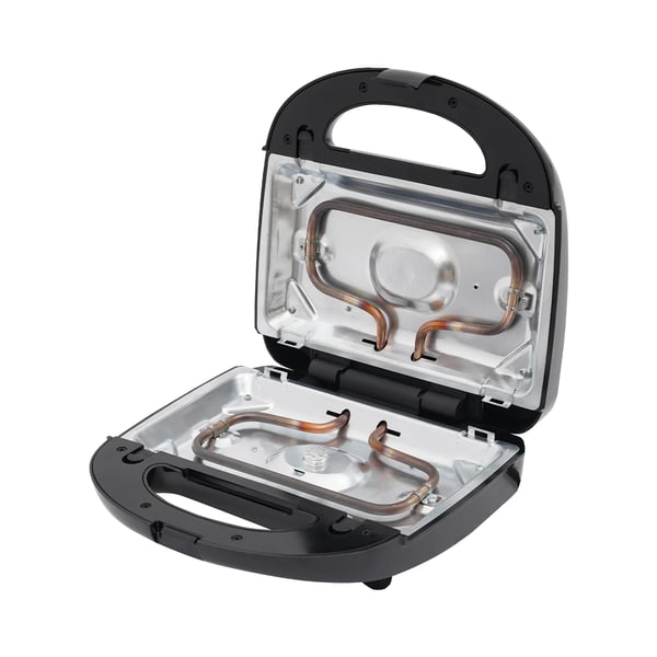 Multifunktionel morgenmadsmaskine - 8‑i‑1 Toastmaskine, Vaffeljern, Donutmaskine - 8 Forme - 750 W - EU‑stik - Sort