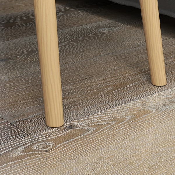Set med 2 satsbord - Triangulära soffbord - Trä, minimalistisk design - 59,5×39,5×45 och 44,5×28,5×40 cm - Ljusgrå