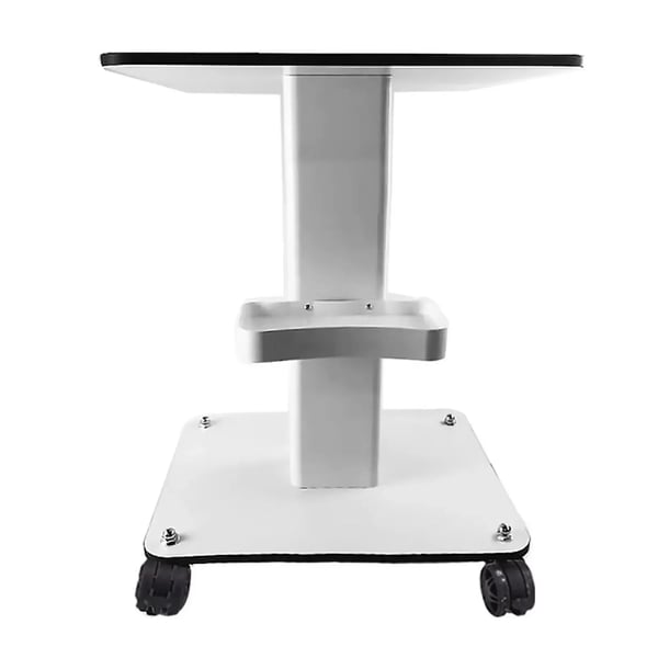 Salonvogn - SPA rullebord til skønhedsapparat - Stor bordplade 52×40 cm - Max 40 kg - Metal (jern) - Med opbevaringsboks - Hvid