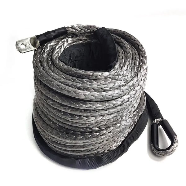 Dyneema spilreb - Syntetisk tov til spil - Diameter 10 mm - Længde 30 m - Brudstyrke 10,8 t (10.800 kg) - Grå