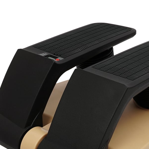 Twist Stepper - Mini Stepper - Modstandsbånd - LCD-skærm - Maks. 150 kg - Til Hjemmetræning & Balancetræning - Guld