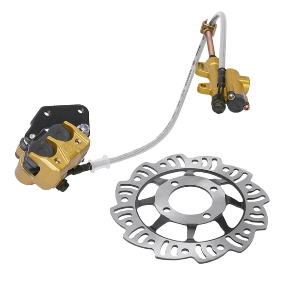 Hydraulisk bremsekit til motocross/dirtbike - Bageste skivebremse med bremsekaliber - Til 4‑takt 49–125 cc - Høj ydeevne - Jævn bremsning