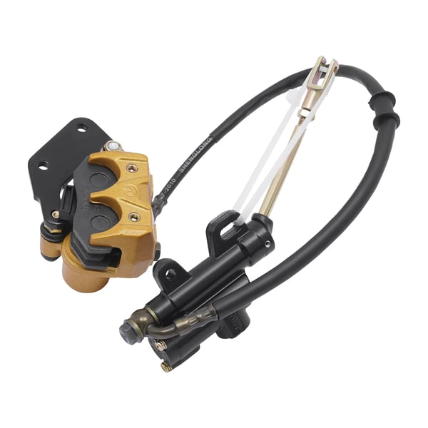 Hydraulisk bremsekit til motocross/dirtbike - Bageste skivebremse med bremsekaliber - Til 4‑takt 49–125 cc - Høj ydeevne - Jævn bremsning