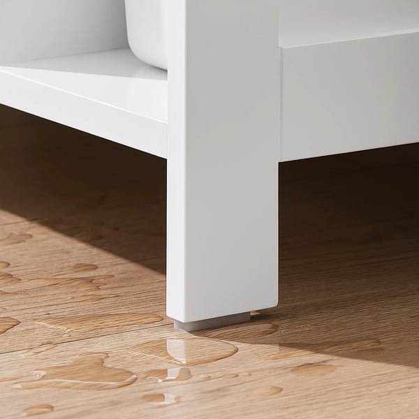 BZR210-W - Underskab til Håndvask - 2 Døre - Åben Hylde - Justerbar Hylde - 80 x 31,5 x 60,5 cm - Hvid