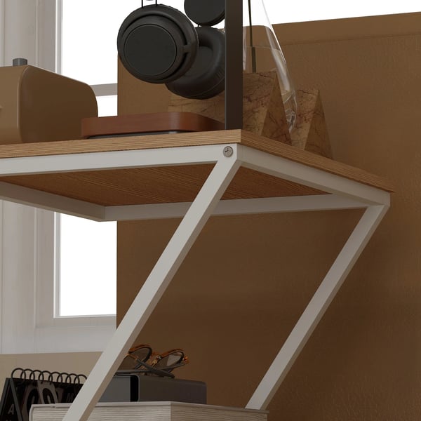 Sidobord - Avlastningsbord - Trä - Fyrkantig - 40x35x50 cm - Med förvaring - Minimalistisk modern stil - Brun