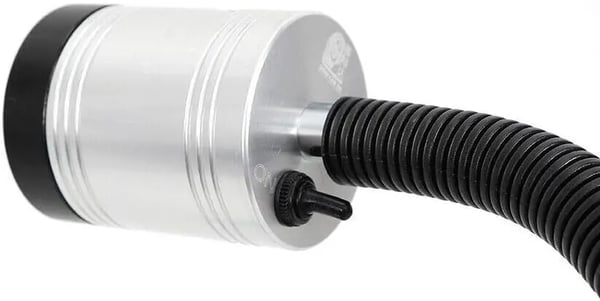 LED maskinlampe - Svanehals arbejdslampe - 6 W - 110–220 V AC - Fleksibel lang arm - Magnetfod - Vandtæt - Rund