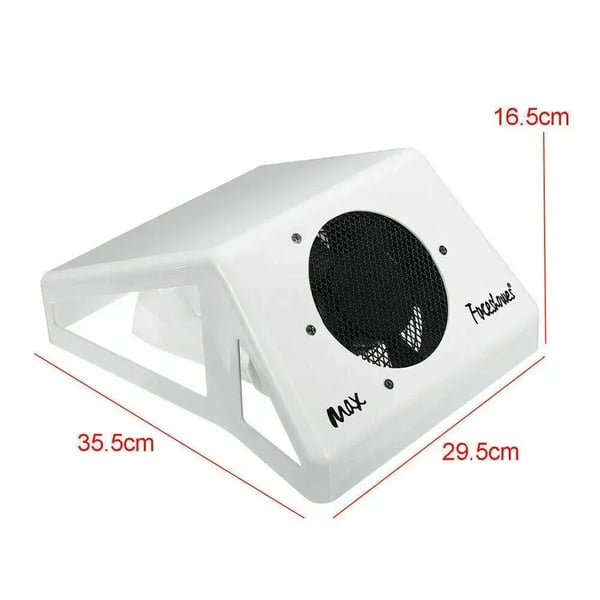 Neglestøvsuger - Bordmodel - 80W - 220V - Til Manicure & Neglesalon - Uden UV/LED