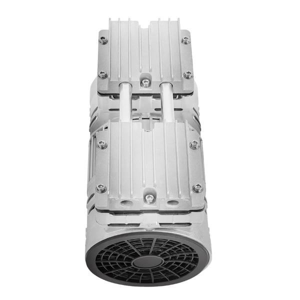 Luftkompressor - Støjsvag Oliefri - 125 L/min - 8 Bar - 750 W 1 HK - 220 V - 1400 RPM - Aluminium-kobberlegering - Sølv