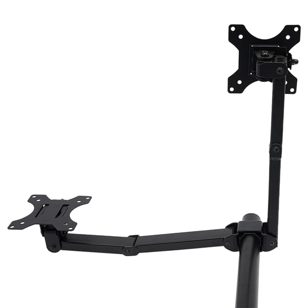 Skærmholder - Bordbeslag til 4 skærme - 25–51 cm skærme - Højde 0–40 cm - Vipning ±90° - Rotation 360° - 9 kg/arm - Sort