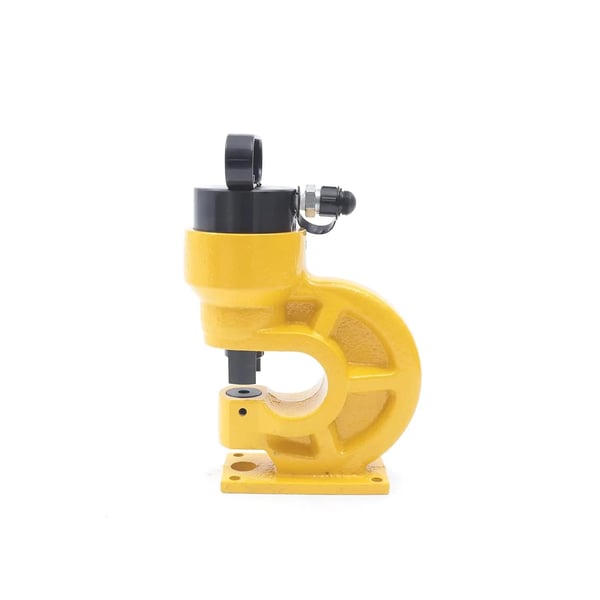 Hydraulisk hulstanse - CH-60 - Trykkraft 31 Ton - Til Plade/Metal - Jern, Aluminium, Kobber, Rustfrit Stål - Gul
