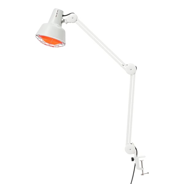 Infrarød lampe - Varmelampe til rødt lys terapi - 275 W - EU-stik - Hvid