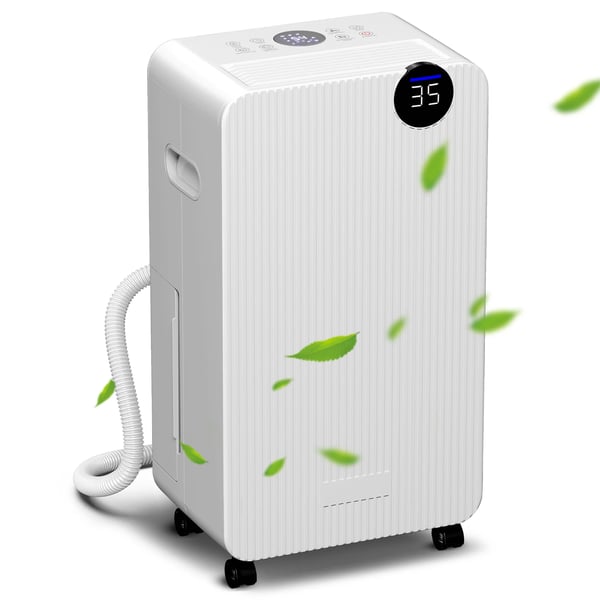 Luftavfuktare - Kapacitet 12 l/dygn - Vattentank 2,1 l - LED-display - Timer 24 h - Barnlås - För 12–25 m² - Vit