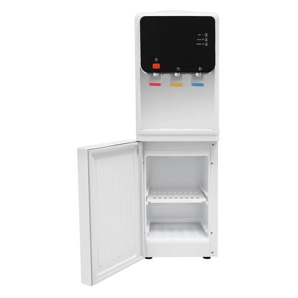Varm- och kall vattendispenser vattenkylare - Bordsmodell - 220V - Elansluten - För 4,5–18,9 L dunkar - För kontor, gym, hem - Vit