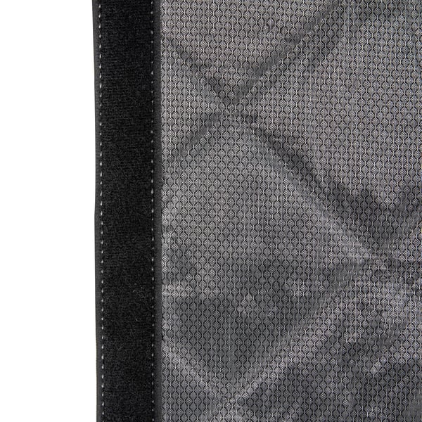Magnetisk termoisoleret dørgardin - Isoleringsforhæng - 85×205 cm, PVC-plast, Montering i dørkarm, Året rundt - Grå