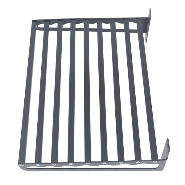 Mikroovnshylde - Vægmonteret Beslag - Aluminium - 1 Niveau - 50 x 39,5 x 15 cm - Køkkenopbevaring - Sort