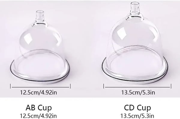 Brystmassager - Elektrisk vakuumpumpe - Brystforstørrelse - C–D-cup - Silikone sugekopper - EU-stik - Pink