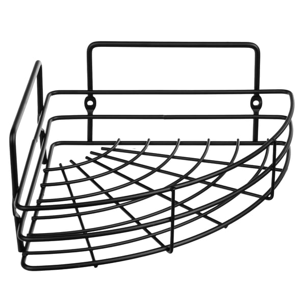 Badeværelseshylde - Brusehylde - Vægmonteret, Hængende, 1 Hylde, Metal, Loftstil - Sort