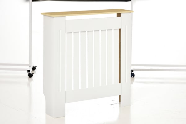 Radiatorskydd / Radiatorkåpa - 78 x 19 x 83 cm - MDF - För vardagsrum, sovrum, hall - Vit