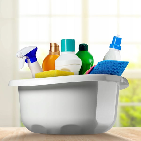 Plastbalje - Opvaskebalje/Vaskefad - Kapacitet 3,5 L - Rund - Med Håndtag - Robust Plastik