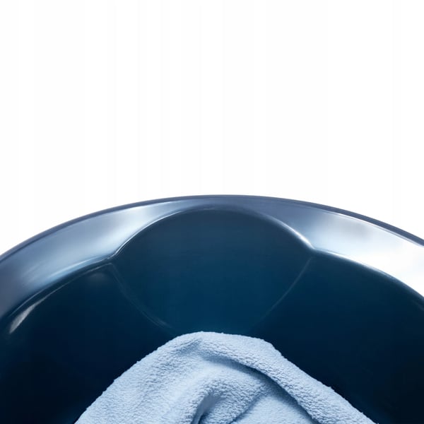 Vaskebalje - Rund Plastbalje - 14 L Kapacitet - Til Tøj Og Undertøj - Holdbar Plast