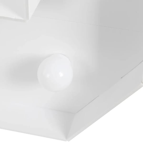LED Lysende Tal - Tal 0 - 100 cm - Varmhvid 2000–3000 K - Dekoration til Fødselsdag & Bryllup - Hvid