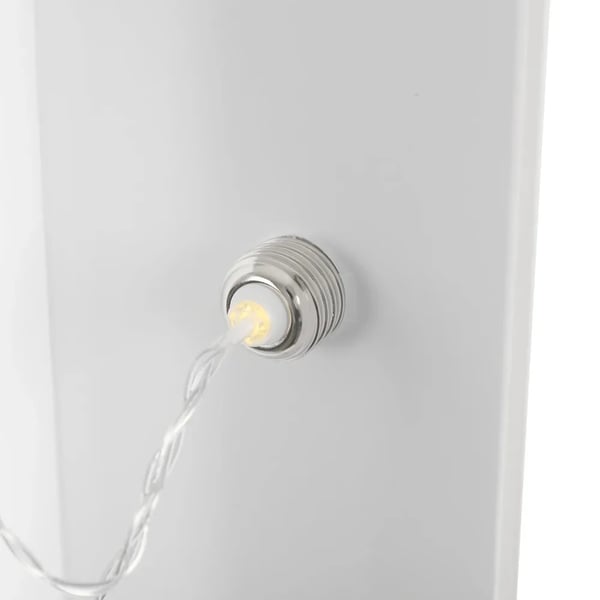 LED Lysende Tal - Tal 0 - 100 cm - Varmhvid 2000–3000 K - Dekoration til Fødselsdag & Bryllup - Hvid