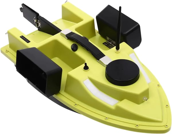 Foderbåd Til Fiskeri - Bait Thrower - 500 m Trådløs Rækkevidde - GPS - LCD Ekkolod - ABS - Gul