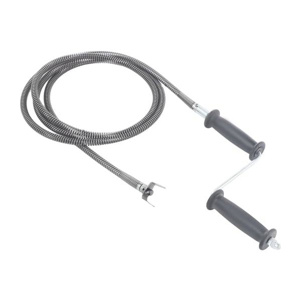Rør-/Afløbsrensespiral Sæt - Til Elektrisk Rensemaskine - 12 mm Spiralkabel - 3 m + 3 m - Til Tilstopninger - Grå
