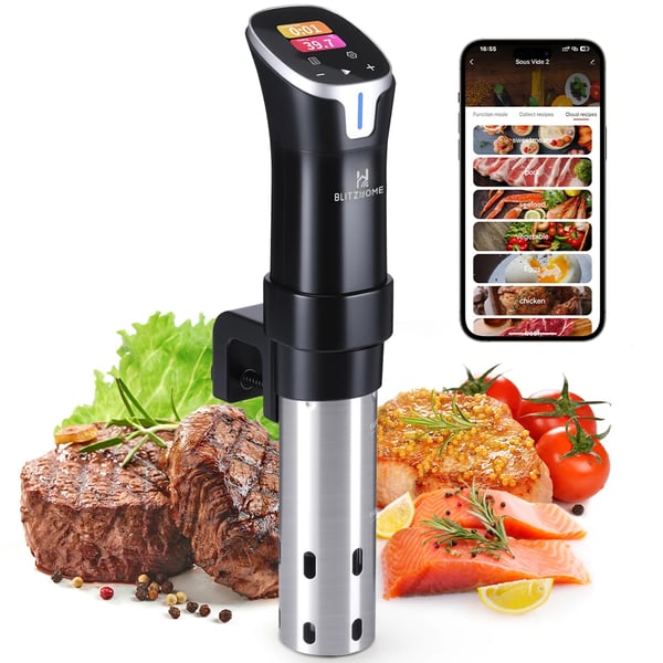 SV2401C - Sous Vide Stav - WiFi & App-styring - Farve-touchskærm - 1100 W - EU-stik - Sort