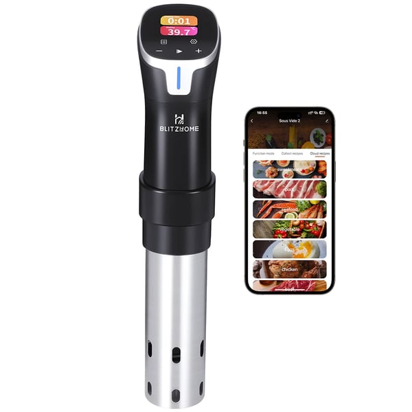 SV2401C - Sous Vide Stav - WiFi & App-styring - Farve-touchskærm - 1100 W - EU-stik - Sort