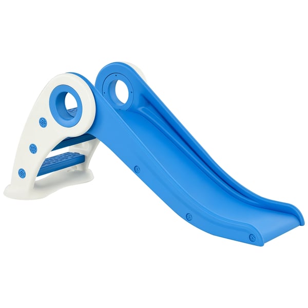 Barnrutschkana - Hopfällbar - För 18–36 månader - Med ramp och stege - Plast - 120×50×56 cm - Blå