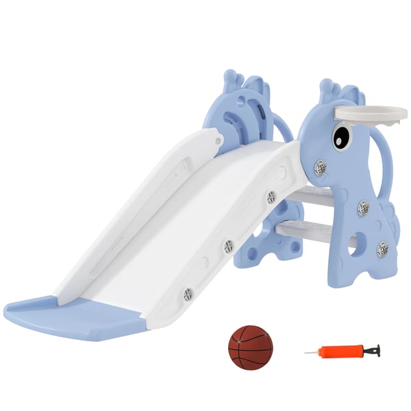 Barnrutschkana 3‑i‑1 - Plast - 1–3 år - 106×51,5×52 cm - Blå