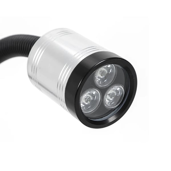 CNC drejebænk maskinlampe - LED arbejdslys - 6 W - 110–220 V - 5500–6500 K dagslys - Aluminiumslegering - Sølv