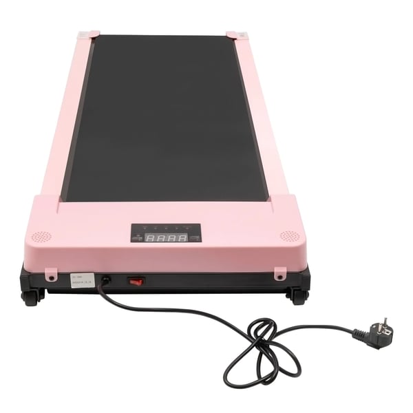 Løbebånd Gåbånd - JC390 - Slankt under skrivebord, 1–6 km/t, Fjernbetjening, LED-display, 740 W børstet kobbermotor, Ingen montering - Pink