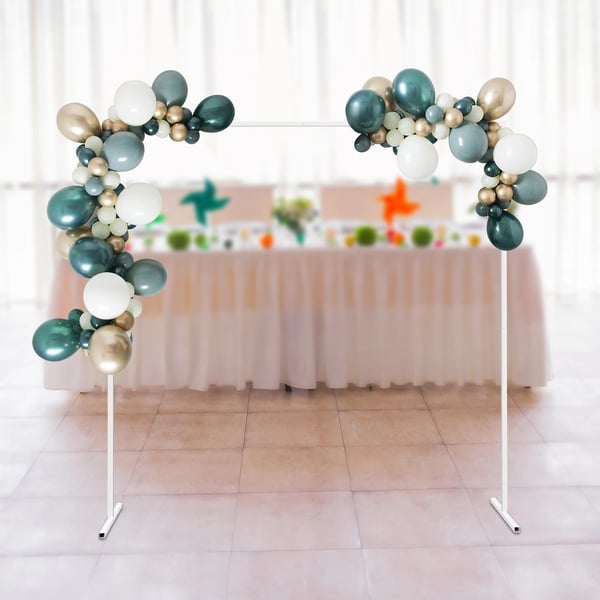 Ballongbåge - Bröllopsbåge Ram - Järn - 2 m - För Blommor och Dekor - Vit