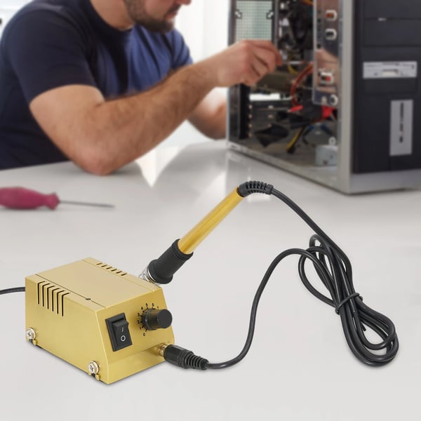 Mini loddestation - Sæt med loddekolbe - 10 trin - 50–450°C justerbar - 1–18 W - 220–240 V 50–60 Hz - 12 V driftspænding