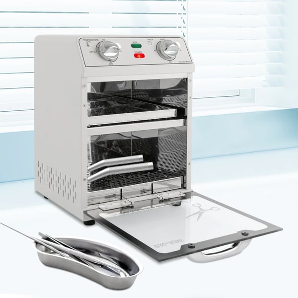 Desinfektionsskab - Dampsterilisator - 220°C høj temperatur - 220–240V - <800 W - Metalhus - Til hjem frisørsalon klinik - Hvid