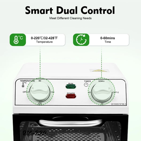 Desinfektionsskab - Dampsterilisator - 220°C høj temperatur - 220–240V - <800 W - Metalhus - Til hjem frisørsalon klinik - Hvid