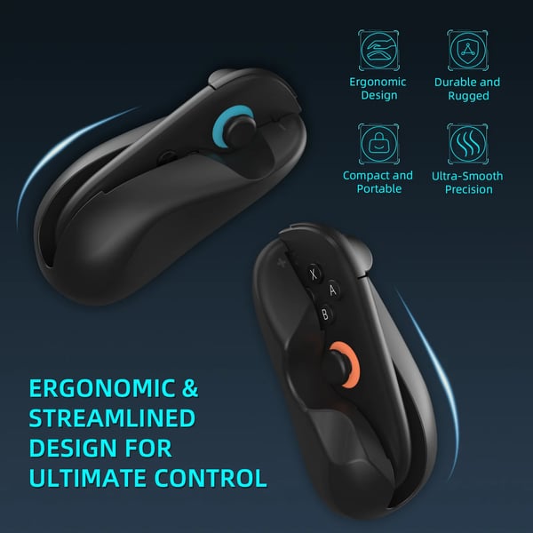 NS2296 - Controller-til-mus-adapter - 2,4G trådløs, ergonomisk, bærbar, plug and play, præcis kontrol, ABS - Sort