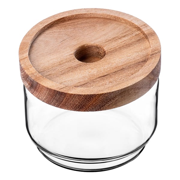 Glaskrukke - Krydderiglas Med Låg - 250 ml - Til Urter, Krydderier, Sirup