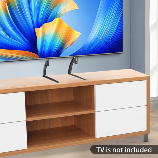 Yleinen TV-jalusta - Pöytäteline - Korkeussäädettävä - 81–140 cm LCD/LED-TV:lle - VESA jopa 800×400 mm - Kylmävalssattu teräs - Irrotettava - Musta