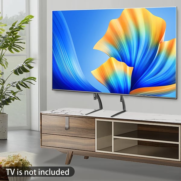 Yleinen TV-jalusta - Pöytäteline - Korkeussäädettävä - 81–140 cm LCD/LED-TV:lle - VESA jopa 800×400 mm - Kylmävalssattu teräs - Irrotettava - Musta