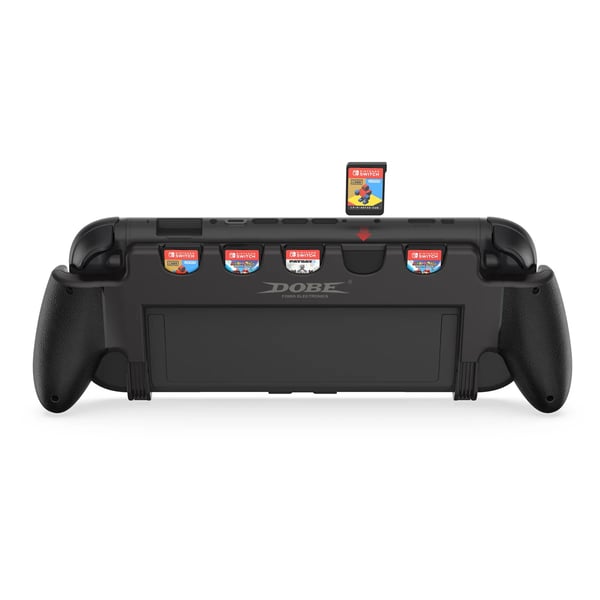 Greb til Switch 2 - TNS-3179 Håndgreb - Ergonomisk Design - 5 Spilkortpladser - Indbygget Opbevaring - Bærbar - Sort