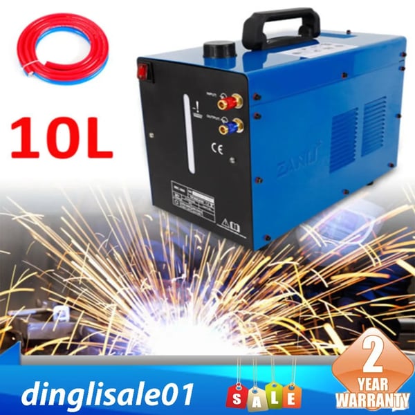 Svejseskøler - Vandkøler til DC TIG-brændere/plasmaskærere - 10 l Tank - 220 V Enfase - Blå