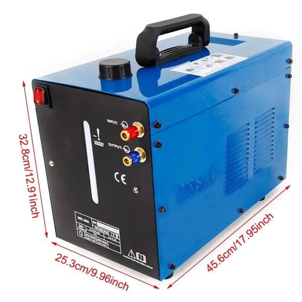 Svejseskøler - Vandkøler til DC TIG-brændere/plasmaskærere - 10 l Tank - 220 V Enfase - Blå