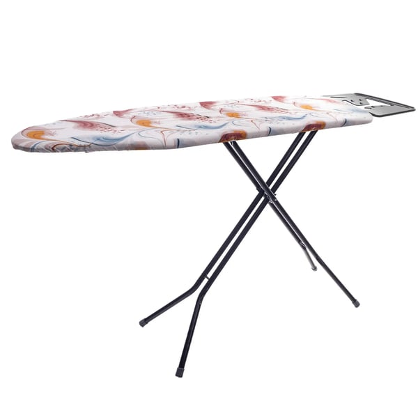 Silityslauta - Taittuva - 120 x 38 cm - Leveä taso - Silitysraudan pidike